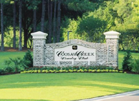 golfing at Coosaw Creek in North Charlesotn Sc