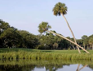 Edisto Golf golfing at the Plantatoin course in Edisto Sc